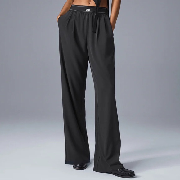ALO Yoga Pants - Alo Yoga Suit Up Trouser (Long) Black XS